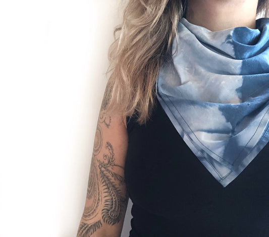 Tie Dye Shibori Scarf