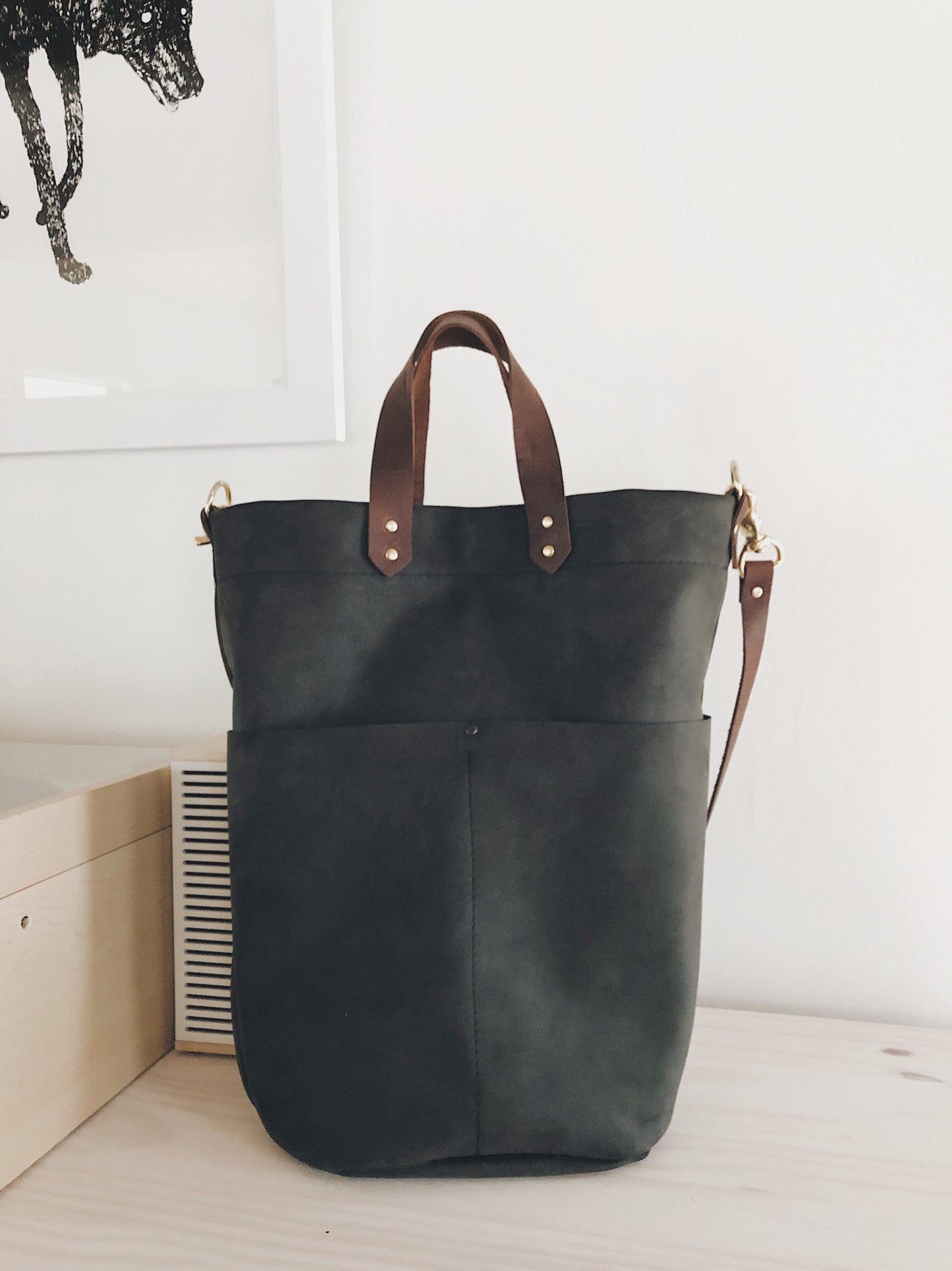 Nubuck Bucket Bag